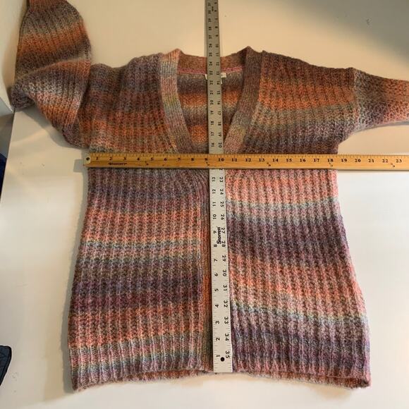 Sundance Sweater Womens XS Extra Small Northern Lights Ombre Wool Blend Cardigan - Picture 7 of 11